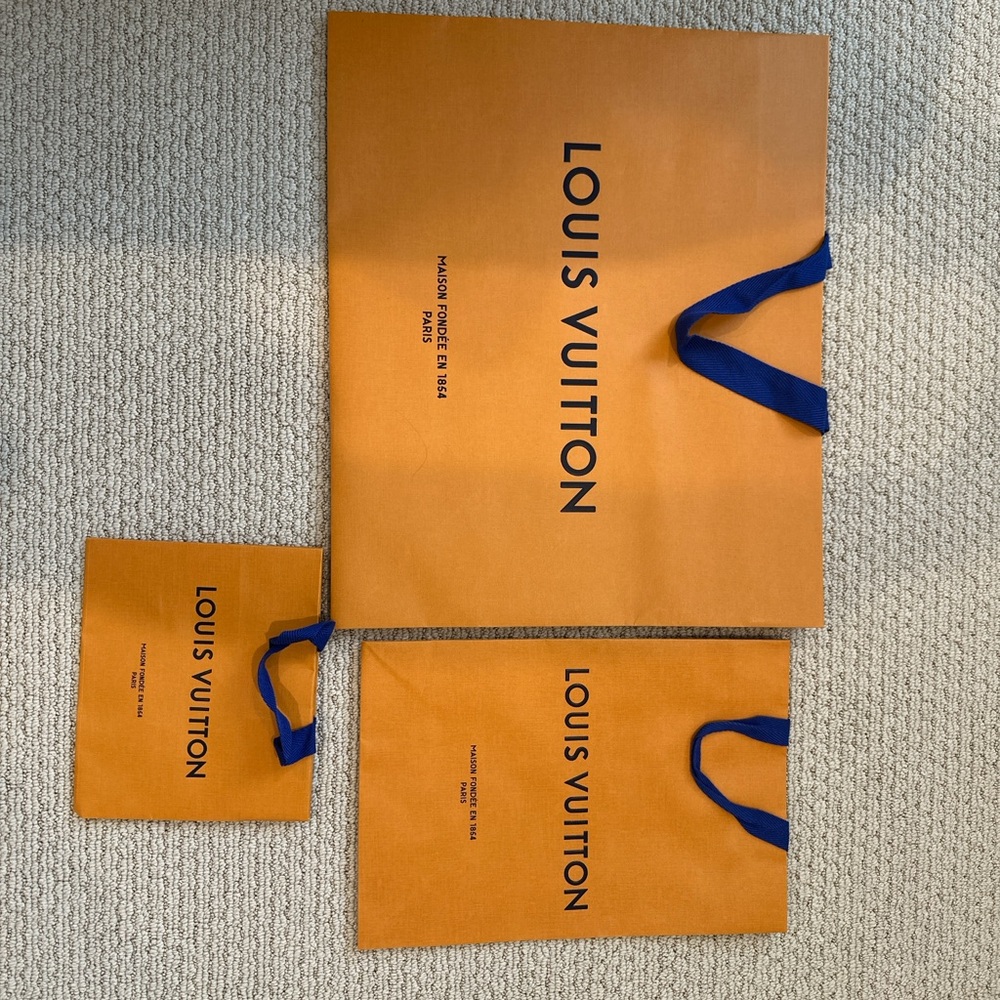 Louis Vuitton Orange Shopping Bags